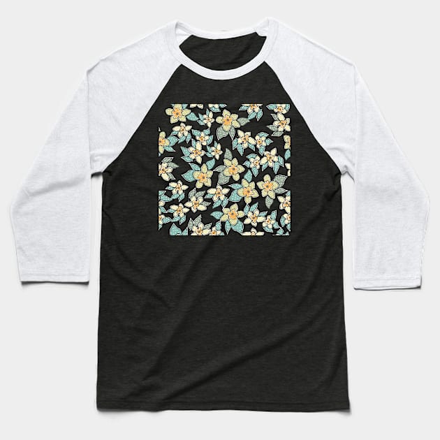 Flower Baseball T-Shirt by Kristina Stellar Scandinavian Land